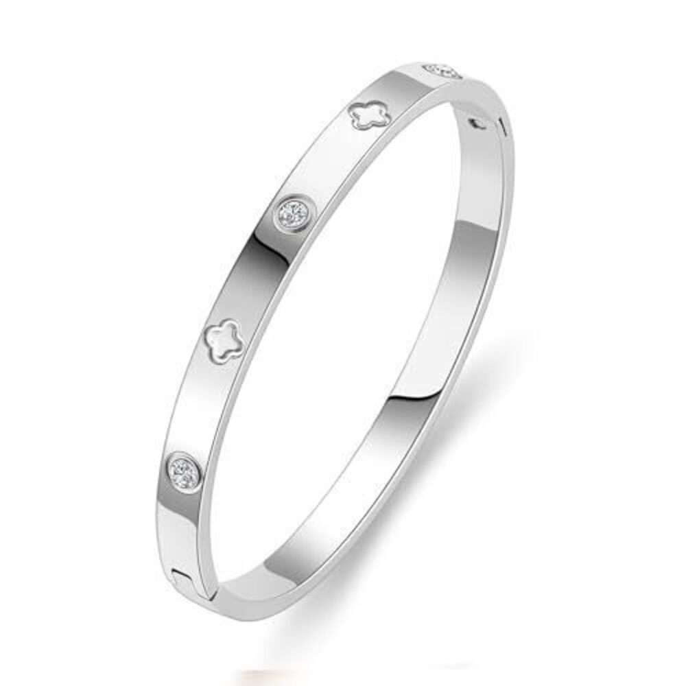 3555 18K Gold-Plated Love Friendship Bracelets Trendy Stainless Steel